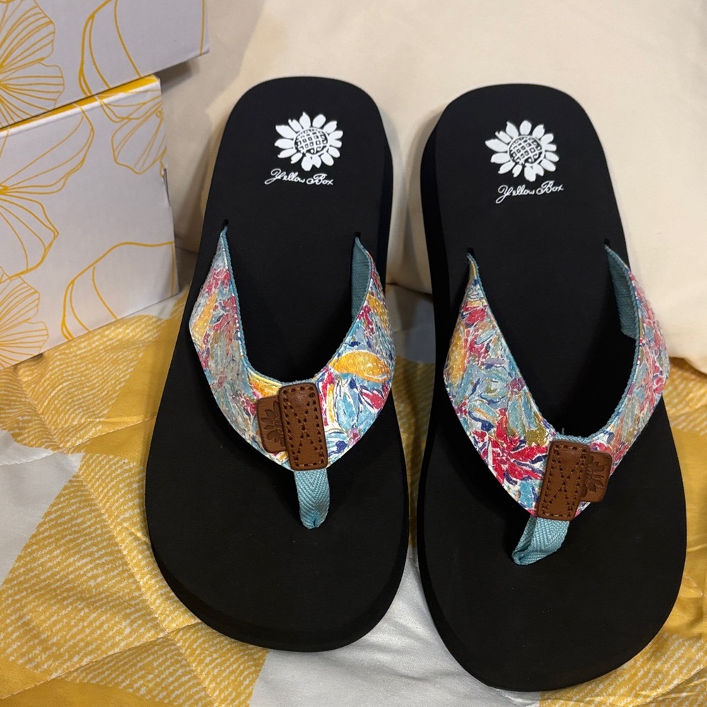Yellow Box Women's Colorful Strap Sandals